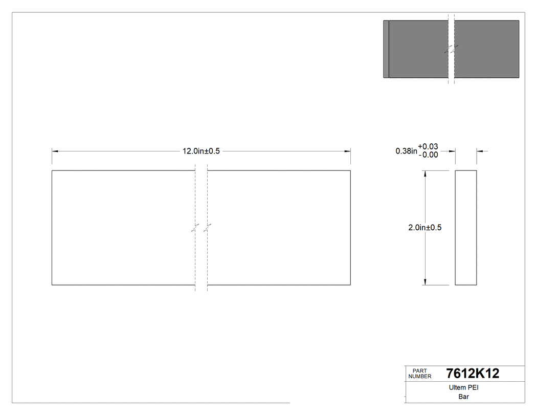 Technical drawing - 7612K12